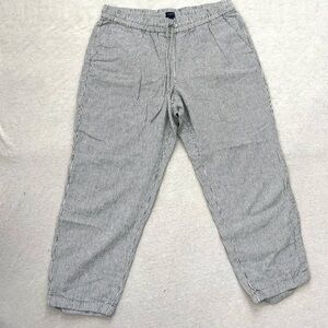 J. Crew Black and White Striped Pants